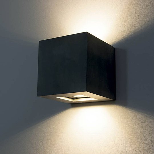 LED-ulkoseinävalaisin 1092 up & down, musta
