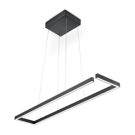 LED-riippuvalo Marisa-100, mattamusta 100 x20 cm
