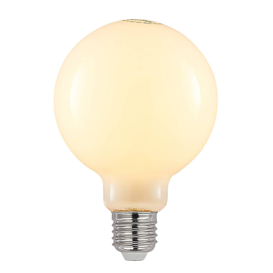 LED-lamppu E27 8W 2700K G95 globe opaali