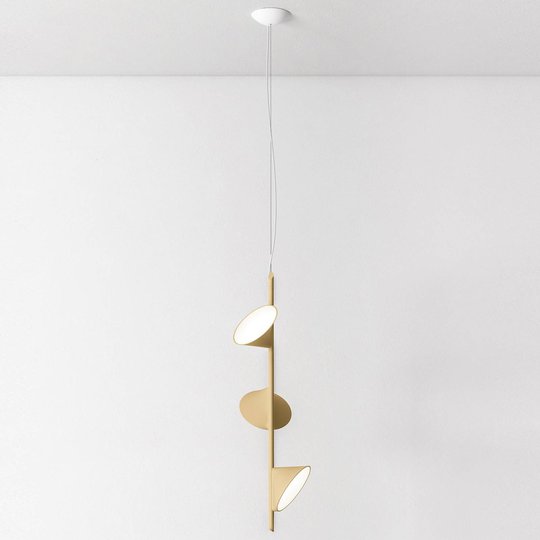 Axolight Orchid LED-riippulamppu 3 lampp. hiekka