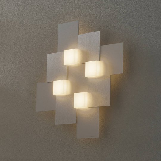 GROSSMANN Creo -seinävalaisin 4-lamppuinen 44x44cm