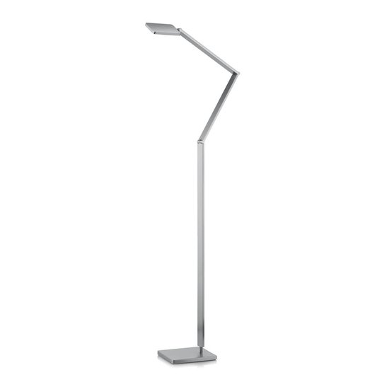 Ohut LED-lattiavalo Linus, matta nikkeli