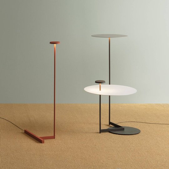 Vibia Flat -LED-lattiavalo 90 cm harmaa L1