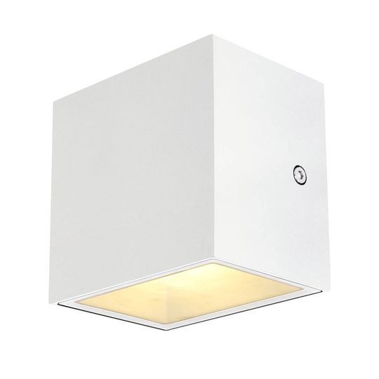 SLV Sitra Cube -LED-ulkoseinälamppu, valkoinen