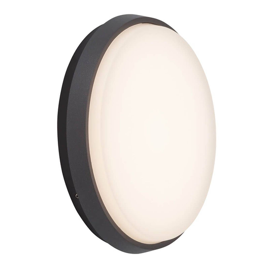 Tehokas LED-ulkoseinälamppu Letan Round