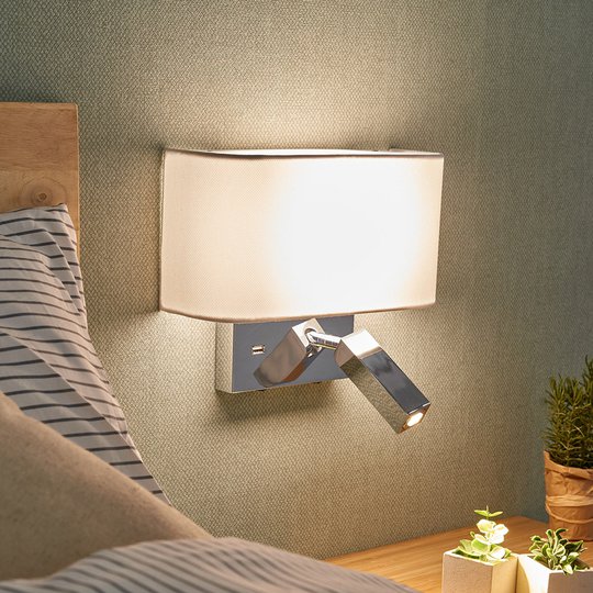 LED-seinävalaisin Virve, lukuvalo ja USB-portti