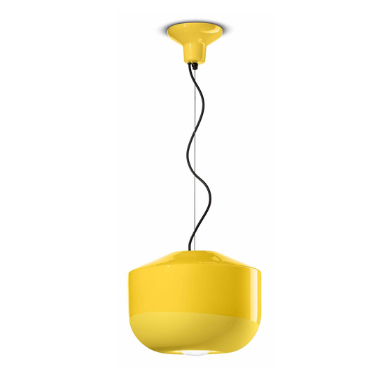 Riippuvalo Bellota keramiikkaa, Ø 35 cm, keltainen