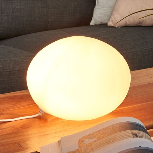 Koristeellinen pöytävalaisin, soikea lasi Ø 24 cm