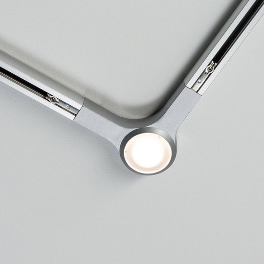 Paulmann URail LED L-Connector, kromi matta