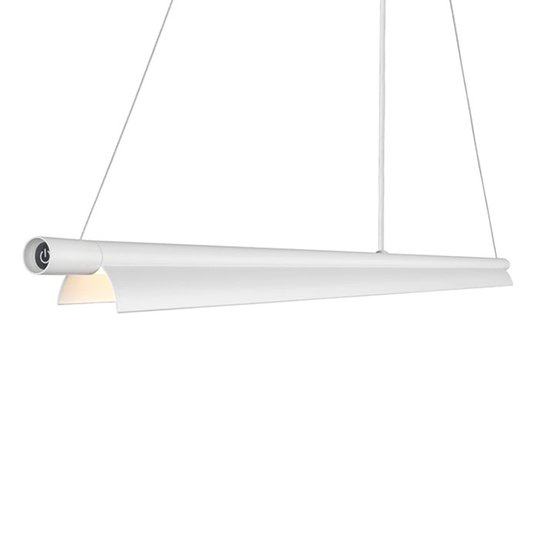 Pitkulainen LED-riippuvalaisin Space B valkoinen