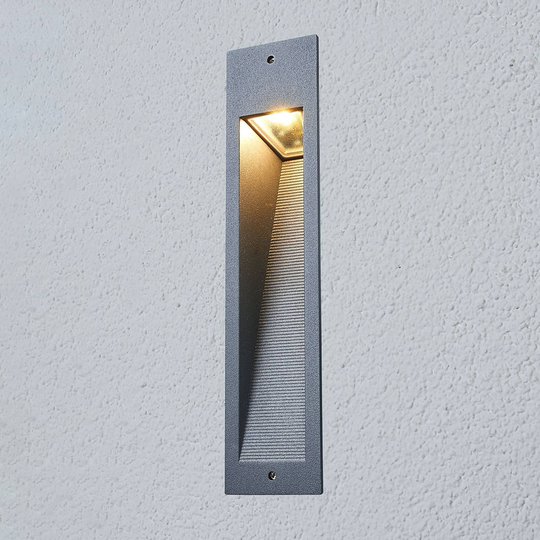BEGA 33108AK3 LED-seinäuppovalaisin hopea 3 000 K