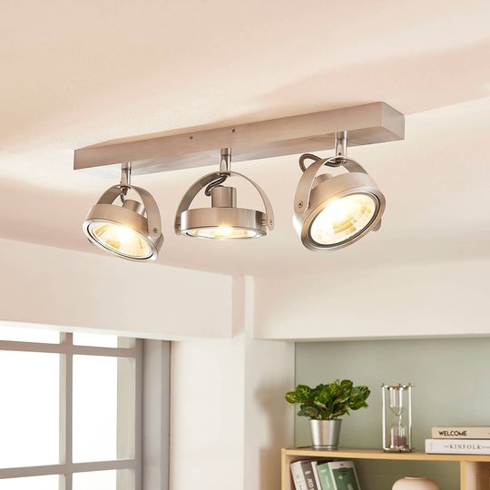 LED-kattokohdevalo Lieven alumiinista, 3-osainen