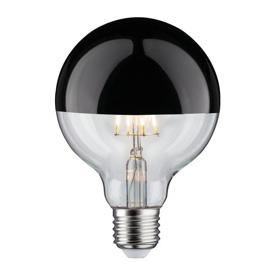 LED-lamppu E27 827 6,5W pääpeili, musta kromi