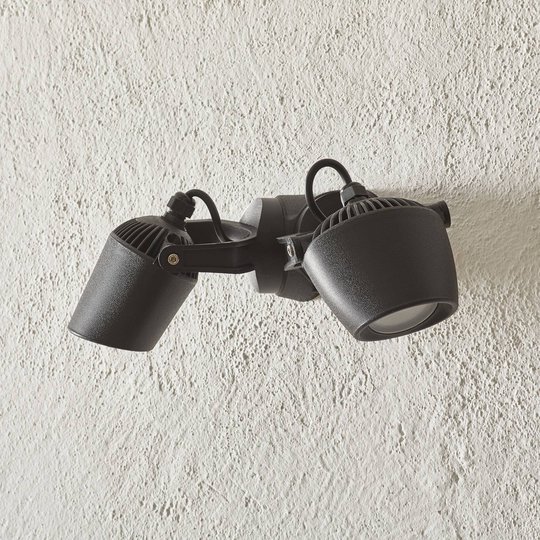 Minitommy-EL-spotti, 2-lamp., CCT musta/frosted