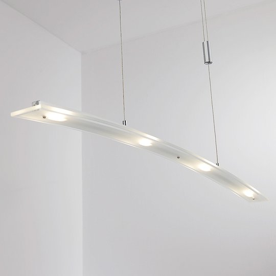 Juna - LED-riippuvalaisin, lasivarjostin, 98 cm