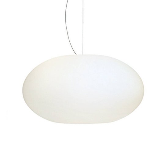 AIH-riippuvalaisin lasia 38 cm, matta valkoinen