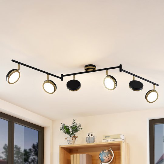 Lindby Alsani -LED-kattokohdevalo 6-lamppuinen