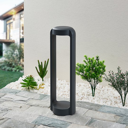 Lucande Habsa -LED-pollarivalaisin, korkeus 50 cm
