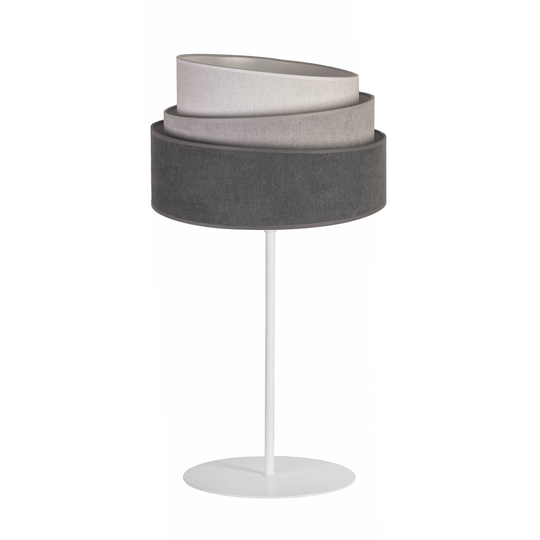 Pöytälamppu Pastell Trio, 3 harmaan sävyä, K 50 cm