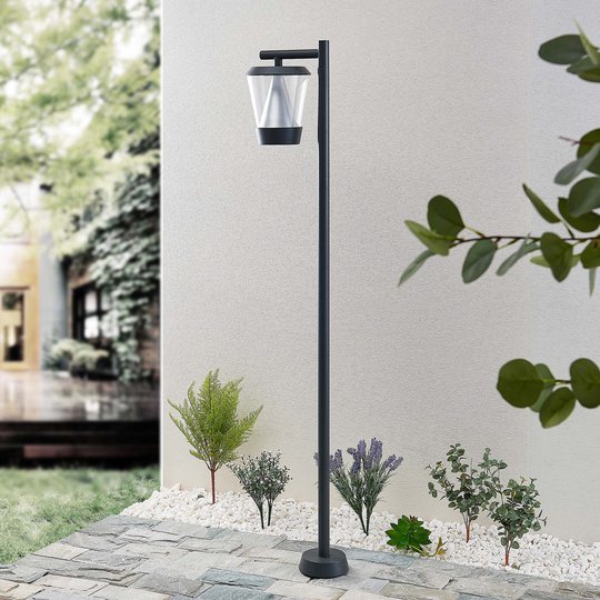 Lucande Tiany -LED-pylväsvalaisin, lyhty, 140 cm