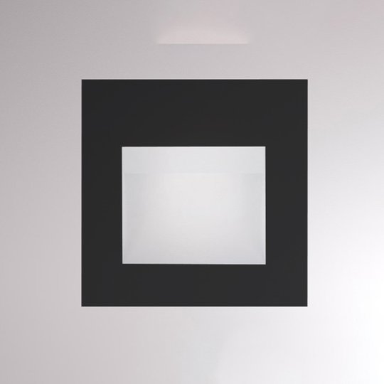 LED-seinäuppovalaisin Pan, musta
