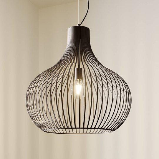 Riippuvalaisin Frances, ruskea, 1-lamppuinen 60 cm