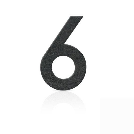 Ruostumaton teräs talonumero 6, grafiitinharmaa