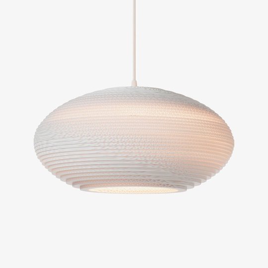 Riippuvalaisin Disc, valkoinen Ø 50 cm