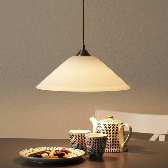 LOISA - opaalilasinen riipusvalaisin, vanhamess.