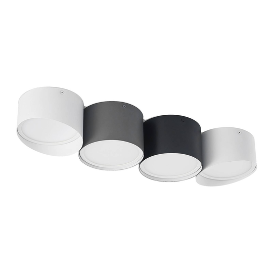 Lindby Kianush -kattovalaisin 4-lamp. monivärinen