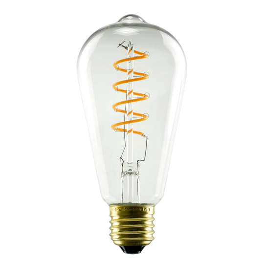 SEGULA LED-lamppu E27 3,2W 922 Rustika kirkas him.