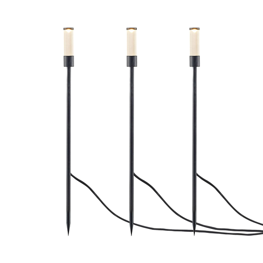 Lindby Laurelin -LED-maapiikkivalo, 3 kpl/sarja