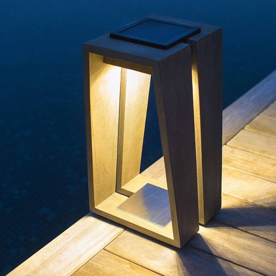 Aurinkokäyttöinen LED-lyhty Skaal, tunnistin, 39cm