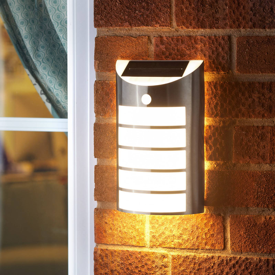 Welcome-LED-aurinkoseinälamppu, tunnistin, 2 kpl