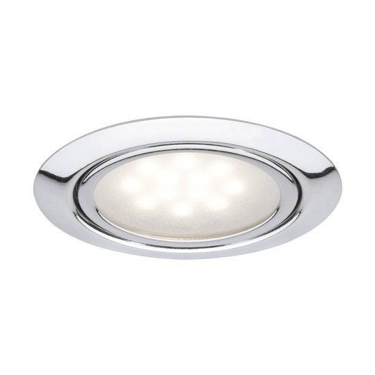 LED-uppovalaisin Skinne, 3 kpl, kromi
