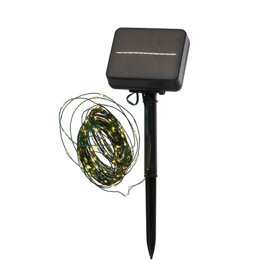 Aurinkokäyttöinen LED-valoketju Knirke Solar 11,9m