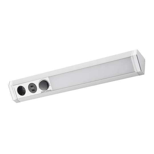 Arcchio Turim -LED-kaapinalusvalaisin, CCT, hopea