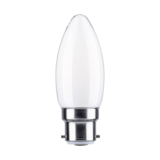 Paulmann-LED-kynttilälamppu B22d 4,7W 4000K opaali
