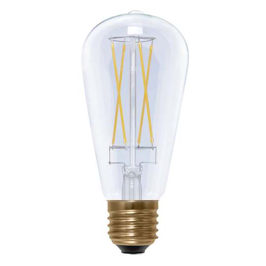SEGULA-LED-lamppu Rustika Long Style E27 5W kirkas