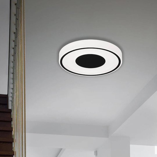 LED-kattovalaisin Bricks, pyöreä, musta