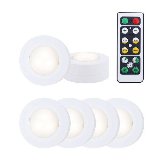 LED-kaappivalo 2632-066 6 kpl, kaukosäädin