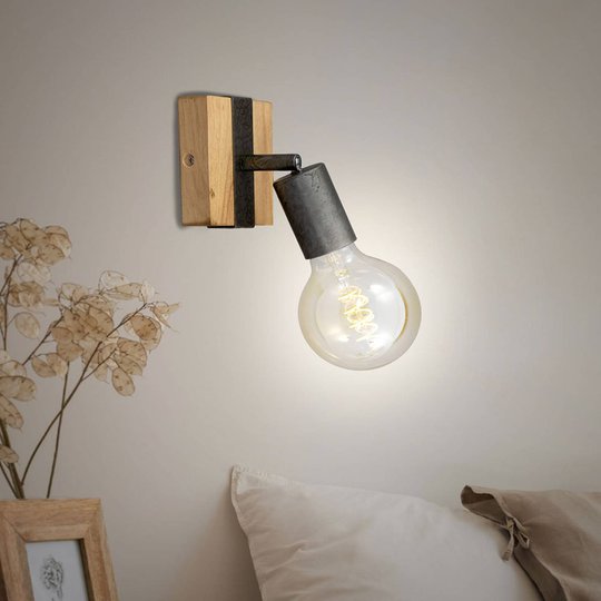 Seinävalaisin Wood Basic, yksilamppuinen