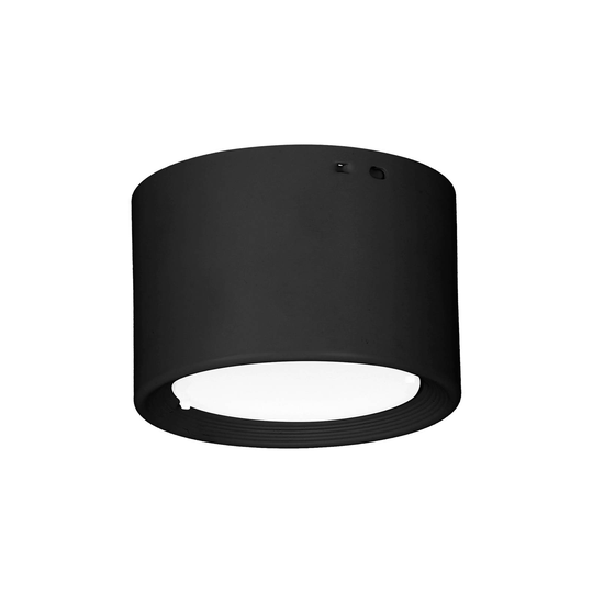 LED-alasvalo Ita musta, diffuusorilla, Ø 10 cm