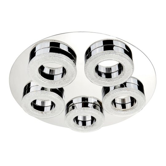 LED-kattovalaisin Caris, viisilamppuinen