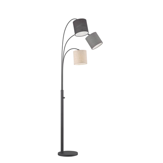 Lattiavalo Shade hiekka/harmaa/musta, 3-lamppuinen