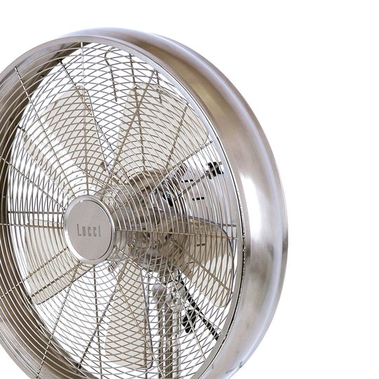 Jalustatuuletin Breeze 122 cm, pyöreä jalka, kromi