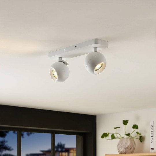 Arcchio Renko -kattospotti, 2-lamp. valkoinen