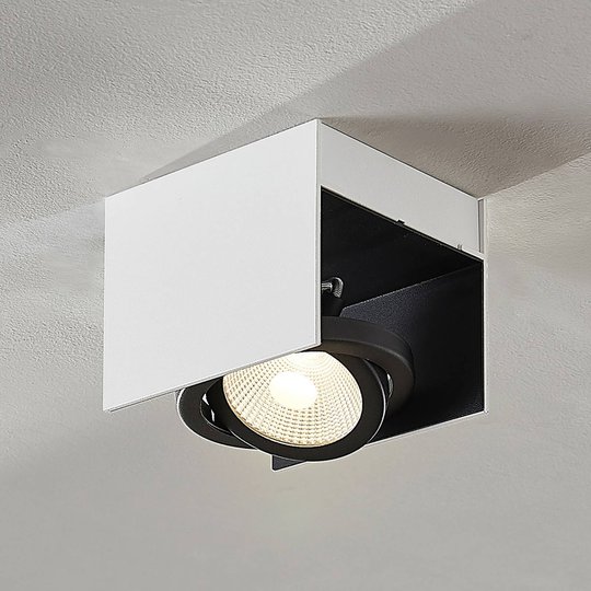 LED Olinka, musta-valkoinen, 1-lamppuinen