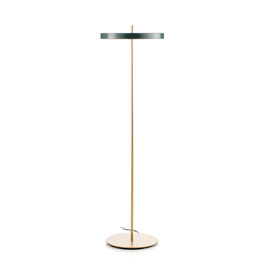 UMAGE Asteria Floor LED-lattiavalo metsänvihreä