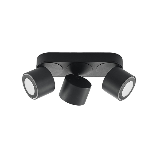 Lindby Lowie -LED-kohdevalaisin, 6-lamp., musta